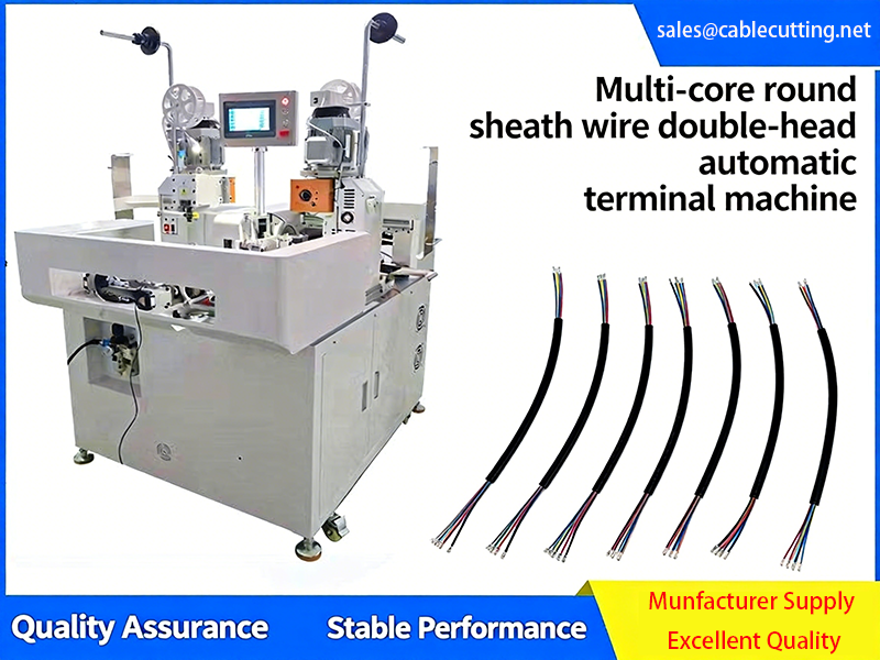 Máquina de Crimpagem Automática de Cabeça Dupla para Cabos Revestidos Multicore JW-17T