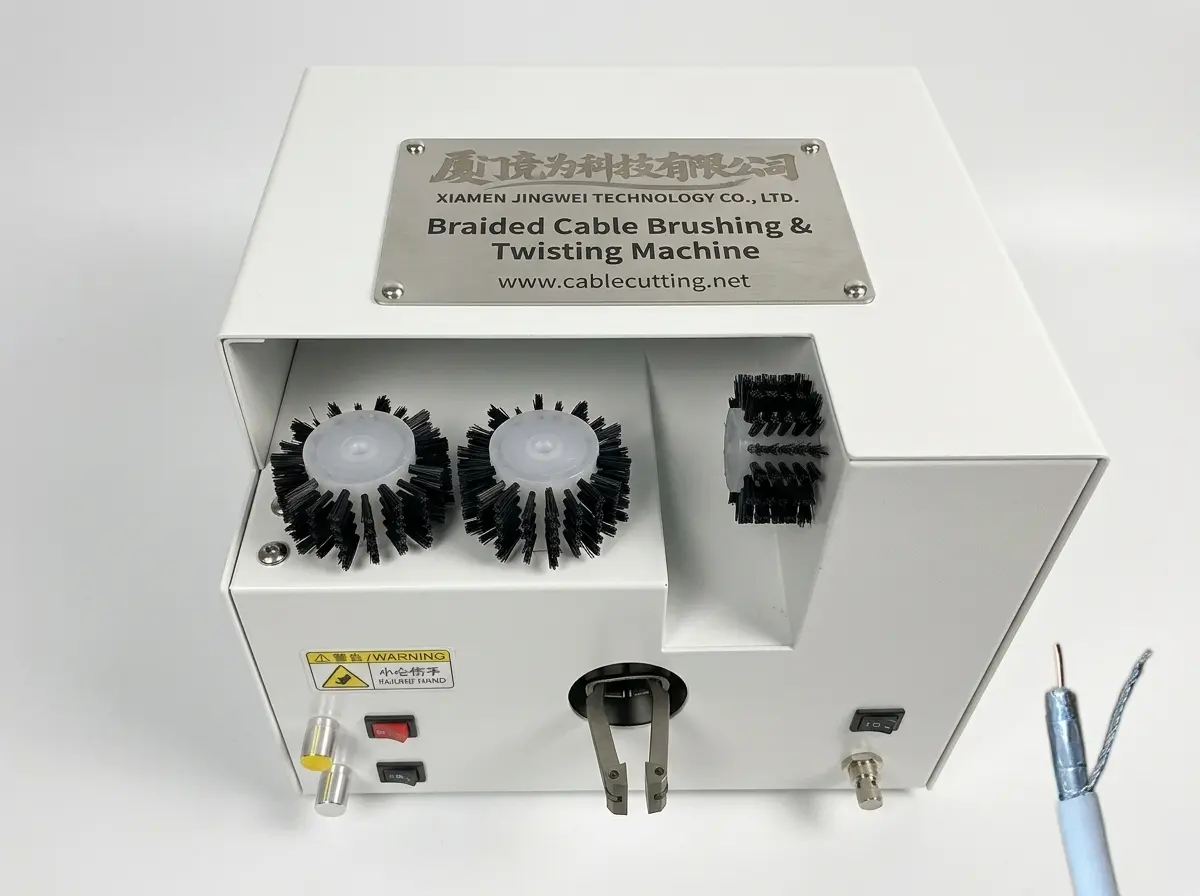 Máquina de Torcer Escova de Fio Blindado WPM-192 – Alta Performance da JINGWEI