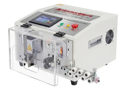 Descascador Automático de Fios com Tela de Toque WPM-SDS - Máquina de Corte e Descascamento de Fios