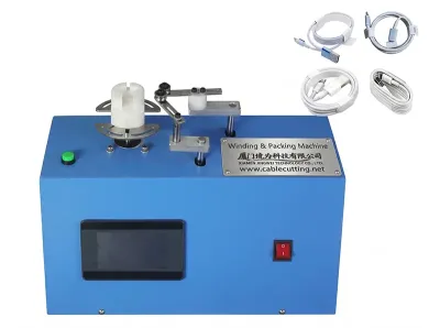 Máquina Automática de Enrolar e Embalar Cabos USB WPM-2024B
