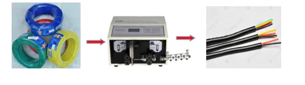 Máquina automática de corte e decapagem de fios & Máquina alimentadora automática de fios