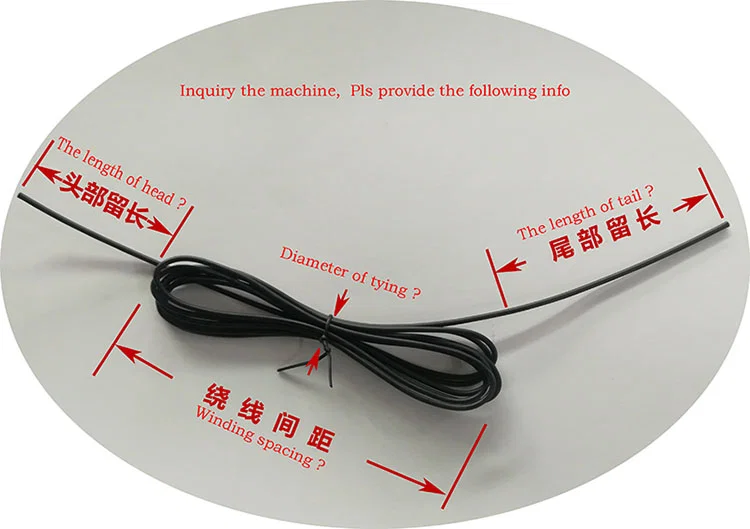 enrolamento do fio que amarra a máquina, máquina de amarração automática, corda que amarra a máquina, pacote que amarra a máquina, fio/pacote do cabo