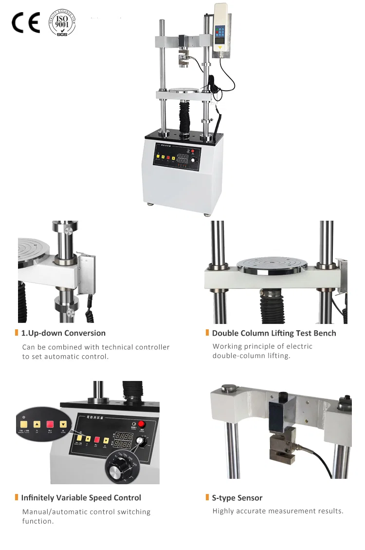 Máquina de teste universal, testador de tração de compressão, máquina de teste de força de casca 