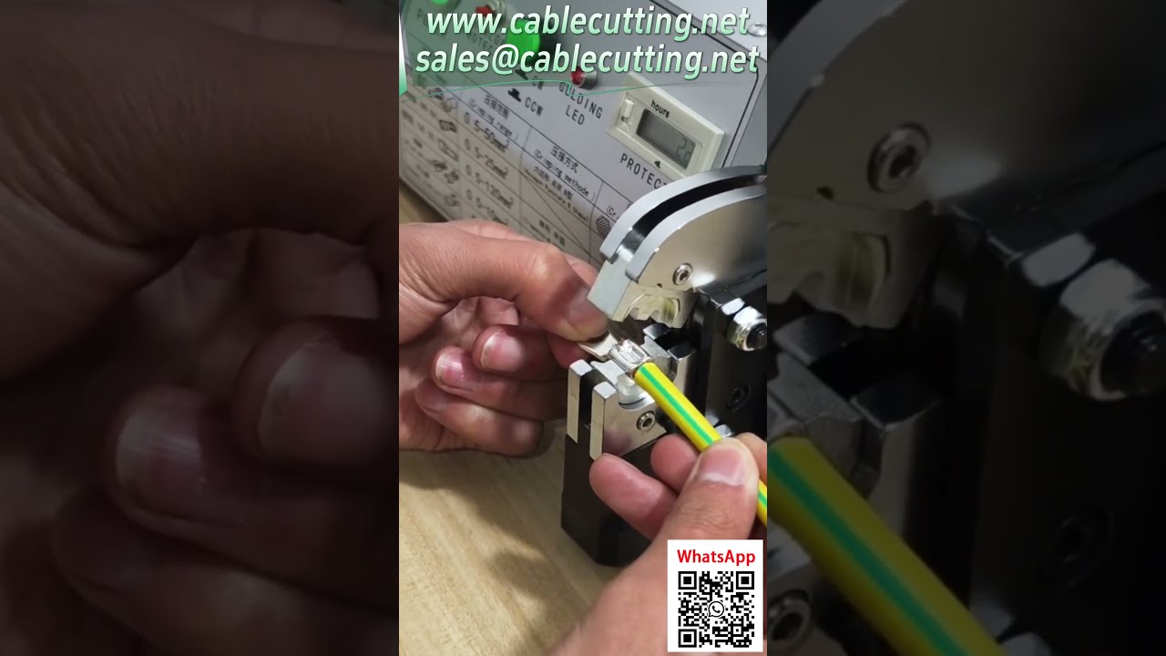 Máquina de crimpagem elétrica para terminais - Adequada para ampla faixa de 0,5 a 70 mm²