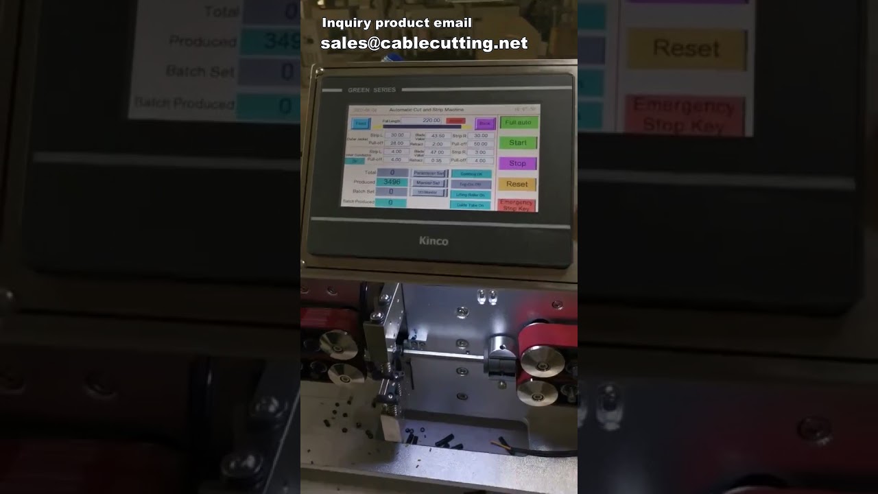 Máquina Totalmente Automática de Corte, Descascamento e Remoção de Cabos Elétricos
