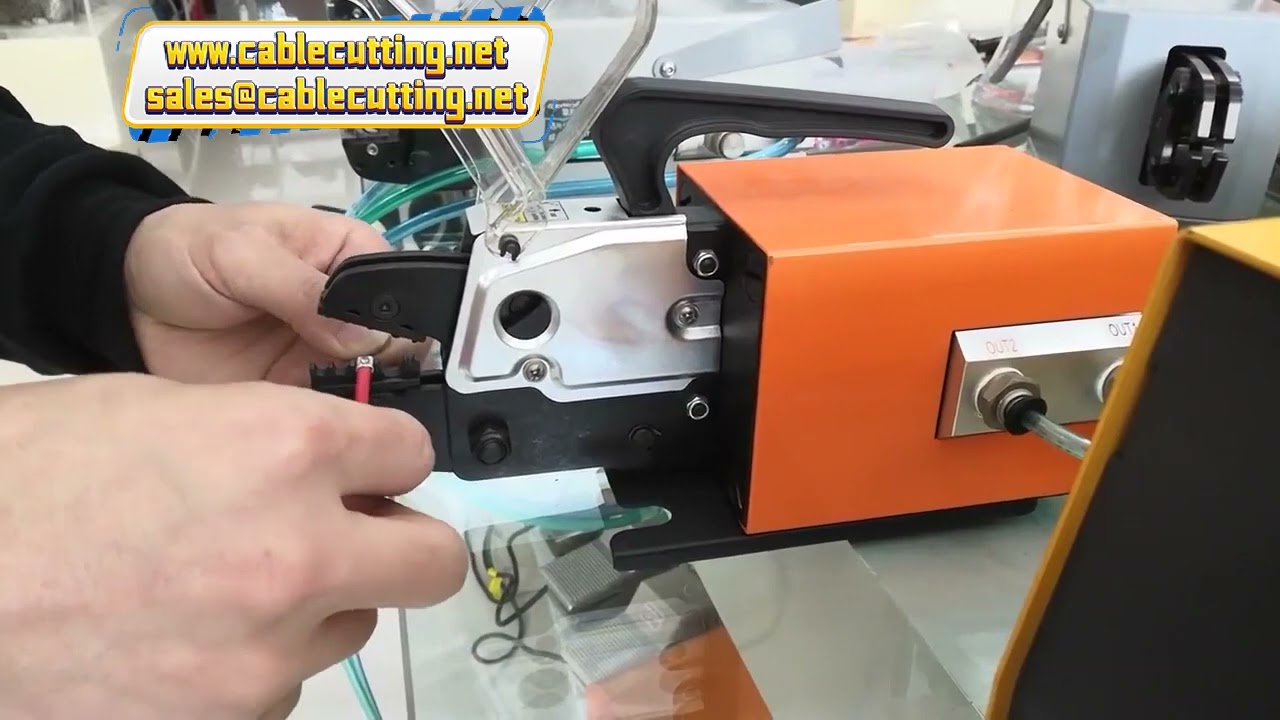 Máquina de Crimpagem Pneumática para Terminais - Frete Grátis - Crimpadeira Semiautomática a Ar para Cabos e Terminais