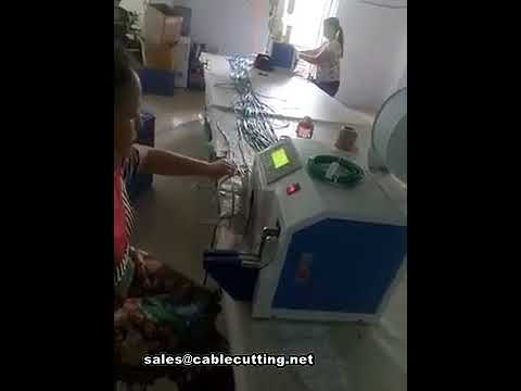 Máquina Automática de Enrolar Bobinas de Arame e Torcer Cabos