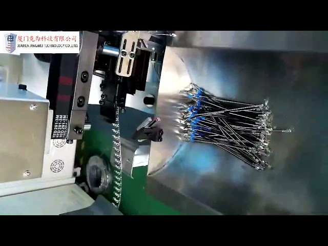 Máquina de Corte, Decapagem e Crimpagem de Fios | Equipamento Automatizado para Crimpagem