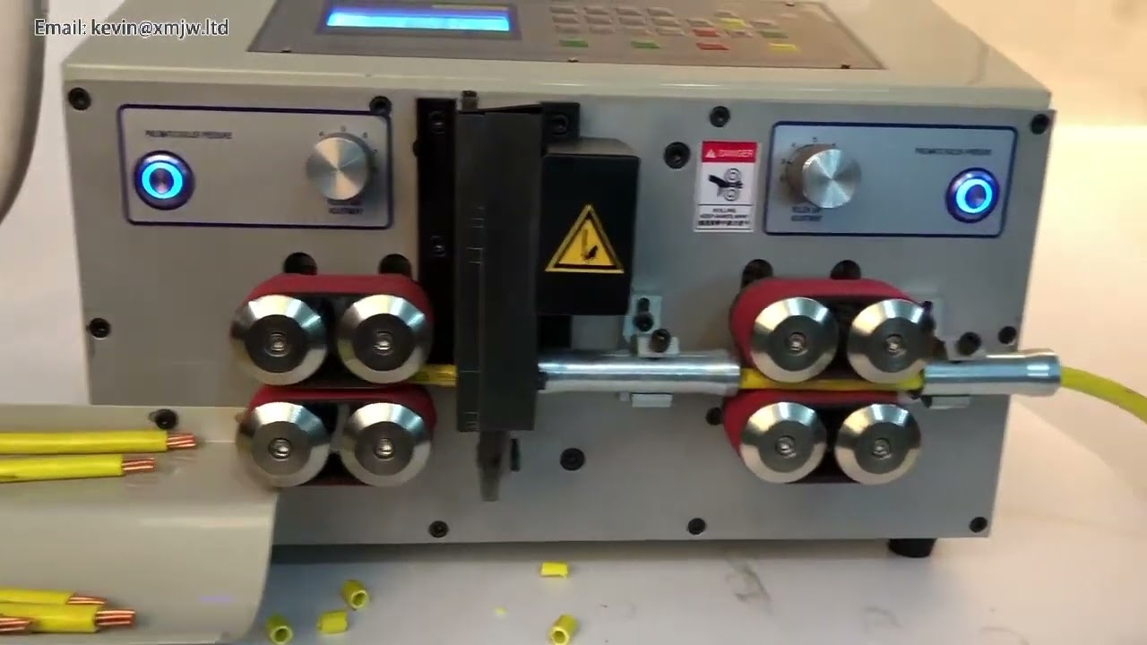 SWT-508-MAX-2 Computer Automatic Wire Peeling Cutting Stripping Machine 1-70mm² 1000W 8 Belt Wheel Drive