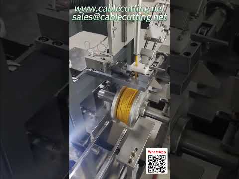 Máquina de Bobinamento de Cabos de Alta Eficiência com Alimentação, Enrolamento, Corte e Amarração Automáticos