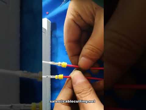 Máquina de Crimpagem para Conectores à Prova d'Água e Terminais de Fio