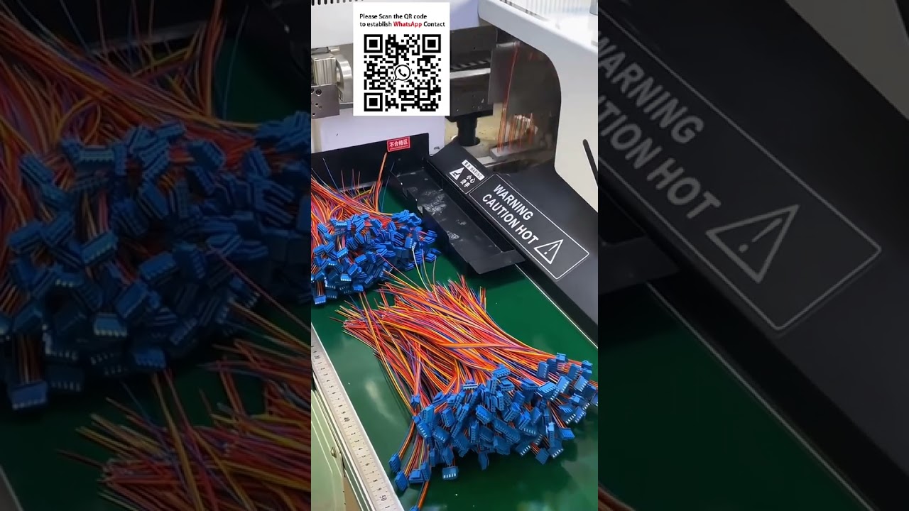 Máquina Automática de Inserção e Estanhamento de Fios | Equipamento para Chicotes Elétricos EV