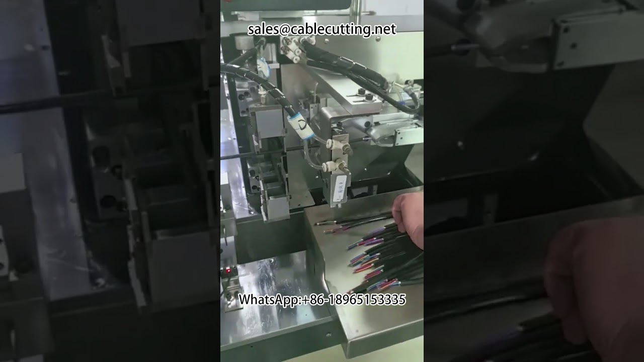 Máquina Automática de Corte, Decapagem e Estanhamento para Fios Multicore - 0,9mm 8 núcleos e 1,25mm Trançado