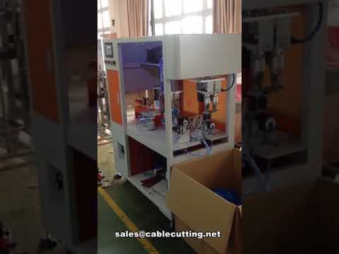 Máquina Automática Integrada para Medição, Corte, Enrolamento e Amarração de Cabos