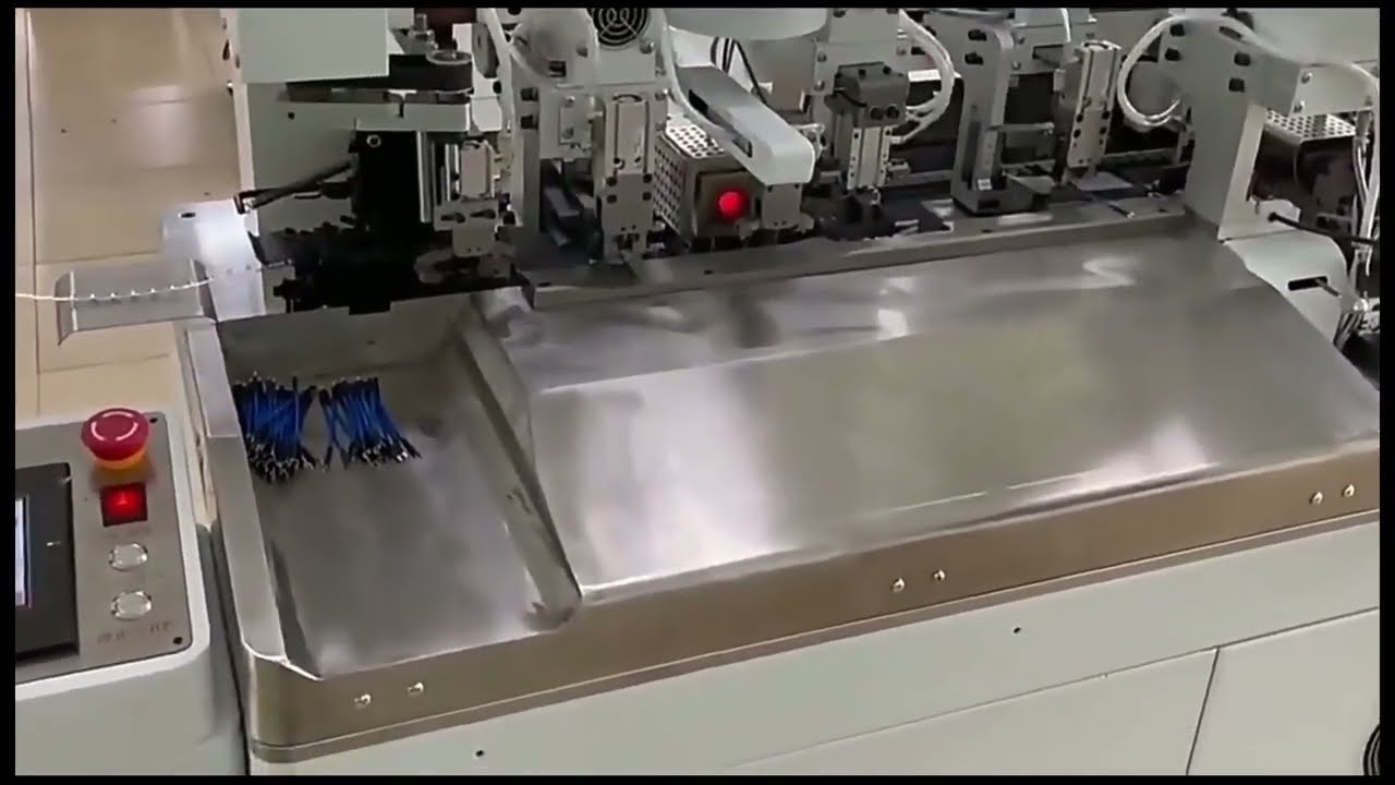 Máquina de Terminal Automática de Dupla Cabeça para Tubo Termorretrátil a Seco com Detecção Automática