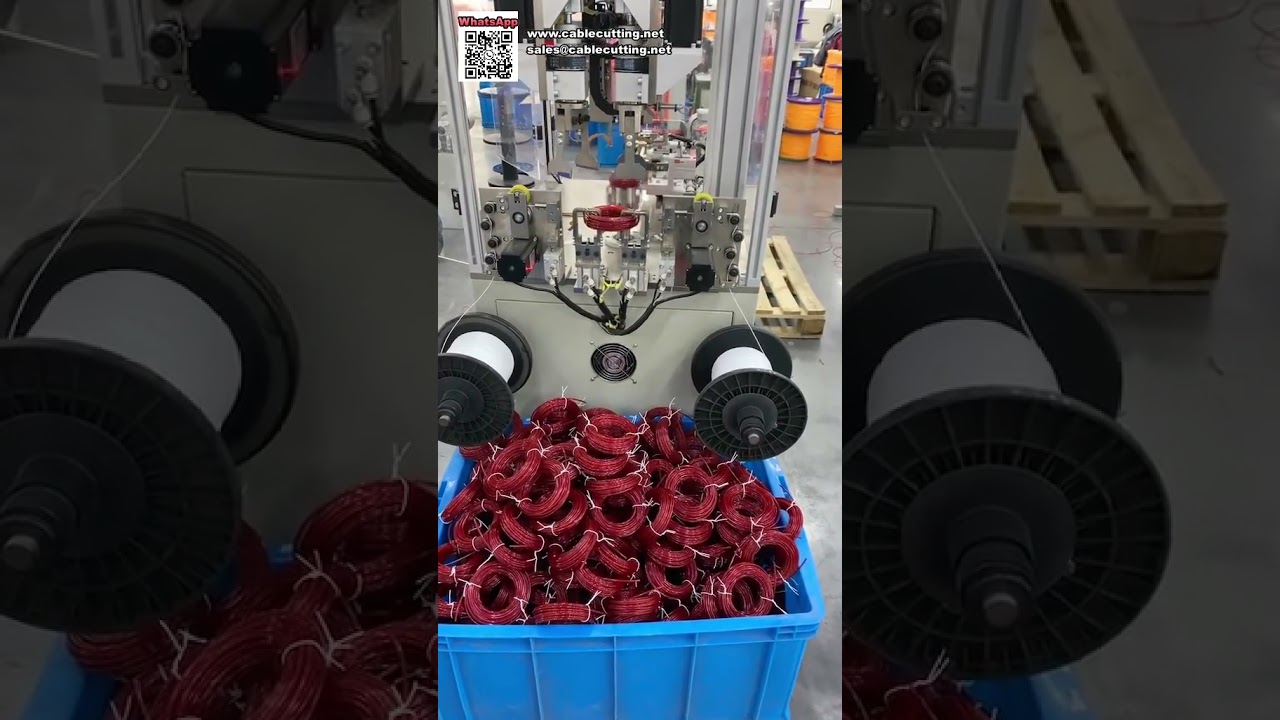 Máquina Automática de Enrolamento e Amarração de Alta Produtividade para Linha de Trimmer de Cartão