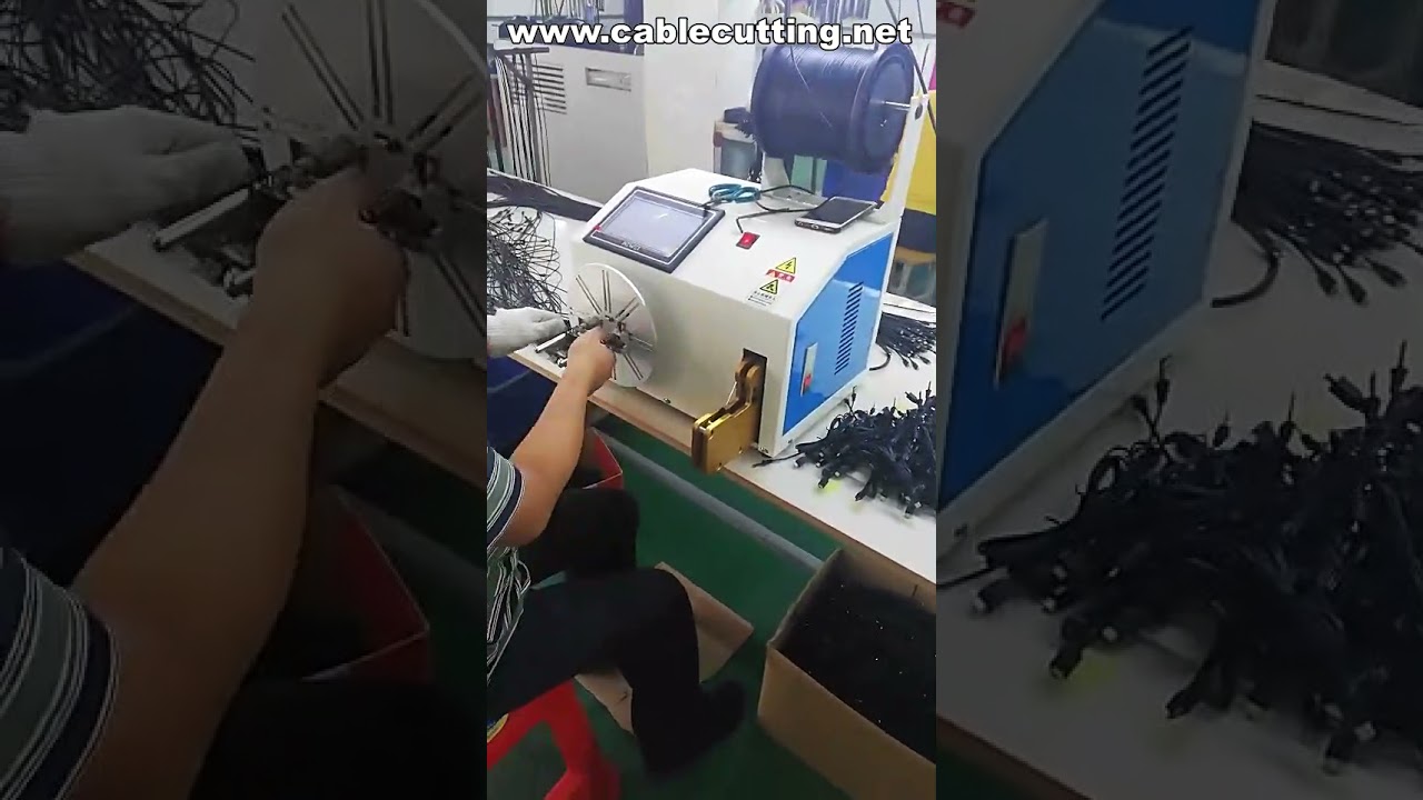 Máquina de Enrolar Cabos | Amarração de Cabos USB | Equipamento para Cabos Revestidos