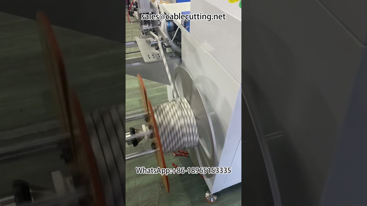 Máquina de Contagem e Bobinagem de Cabos de Segurança | Bobinadeira com Medidor de Metros