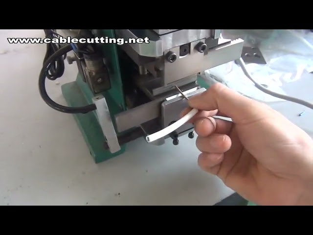 Máquina Semiautomática de Descascar Fios | Peladora de Cabos | Torcedora de Fios