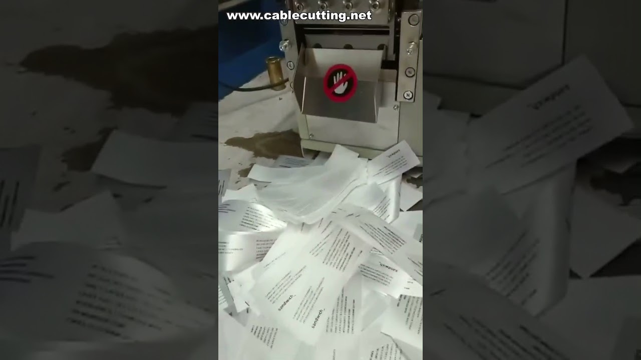 Máquina de Corte e Selagem de Etiquetas Tecidas | Cortadora de Fitas e Elásticos