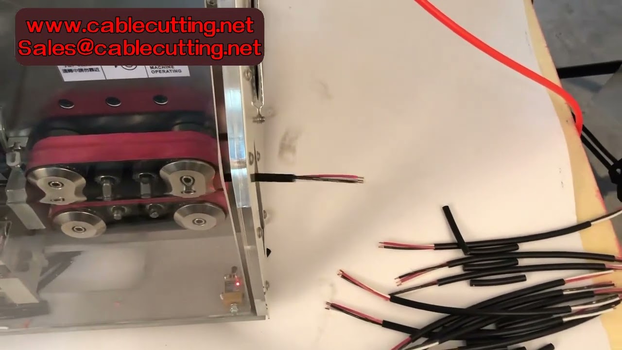 Máquina Automática de Descascar Fios com Tela Touch | Corte e Decapagem de Precisão para Cabos de Computador