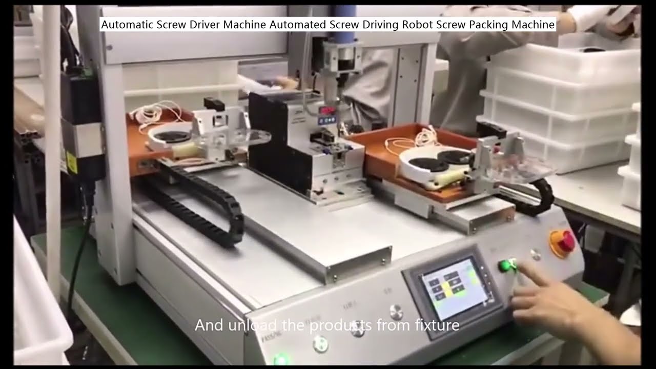 Máquina Automática de Apertar Parafusos | Robô de Rosqueamento e Máquina de Embalar