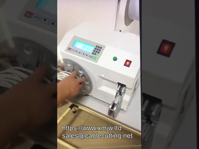 Máquina Semi-Automática WPM 90 de Bobinagem e Atamento de Fio Duplo para Rolos de Cabo e Carretéis