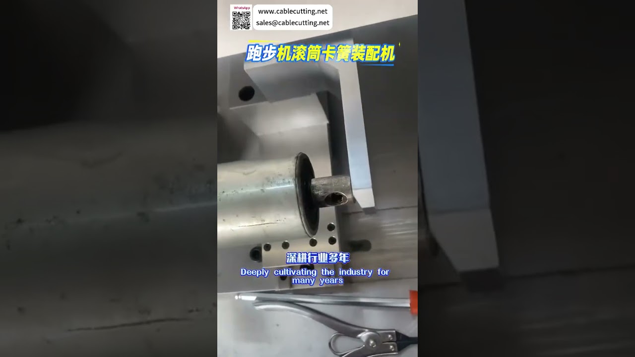 Máquina de Montagem de Circlip para Rolos de Esteira Personalizada - Alta Eficiência e Equipamento Automático de Fábrica
