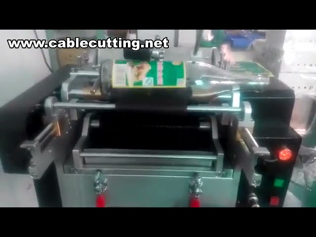 Máquina de Rotulagem Manual com Cola Úmida para Garrafas e Potes Redondos - Etiquetas de Papel
