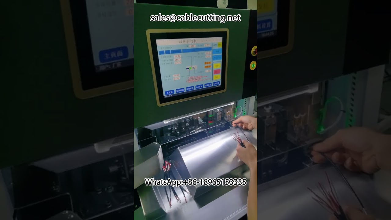 Decapagem de Bainha e Compressão de Terminais em Fios Duplos para Plugues à Prova D'Água