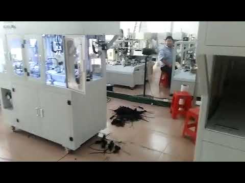 Máquina automática de decapagem, corte, enrolamento e amarração de cabos WPM 81MH
