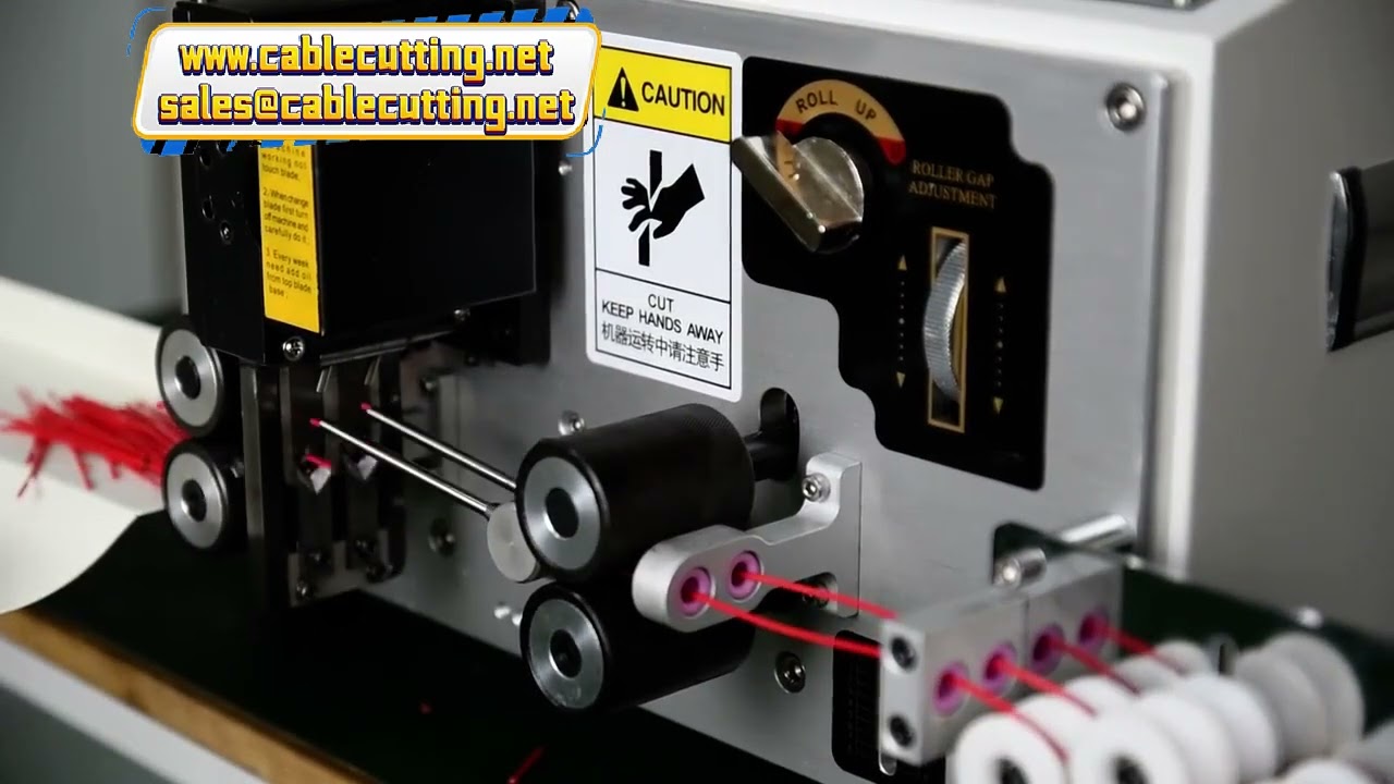 Máquina de Corte e Decapagem de Fios com Dupla Alimentação - Lâmina de Carbeto de Tungstênio (0,08 a 2,5 mm²)