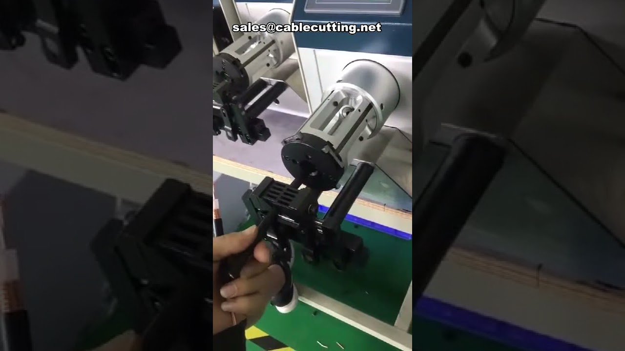 Máquina de Decapagem de Cabo Coaxial | Desencapadora Automática para Fios Coaxiais