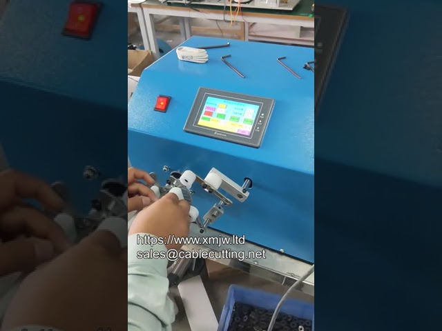 Máquina Automática de Enrolar e Agrupar Cabos de Dados iPhone - Alta Eficiência Industrial