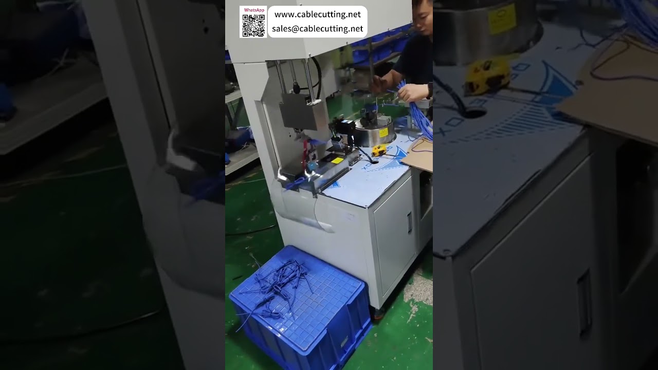 Máquina Econômica Automática de Bobinar e Amarrar Fios para Processo de Cabo de Dados e Alimentação DC