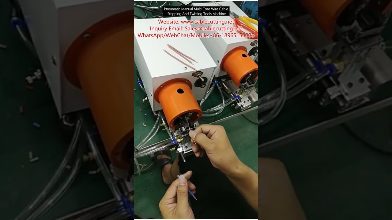 Pneumatic Manual Multi Core Wire Cable Stripping And Twisting Tools Machine