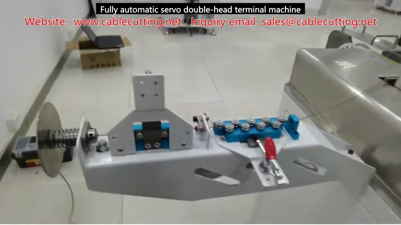 Máquina de Crimpagem Automática com Dupla Cabeça Servo de Alta Velocidade