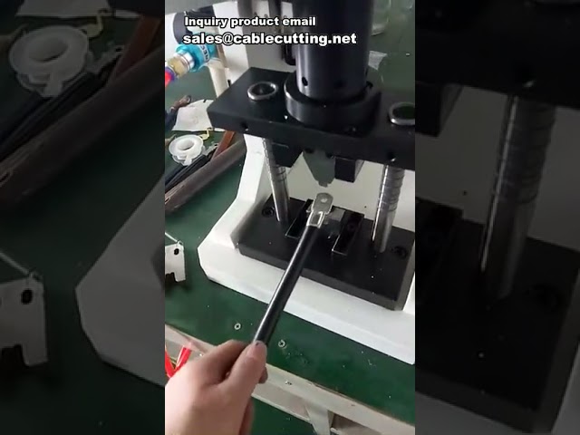 Máquina de Crimpagem Pneumática | Prensa Terminal para Conectores Cooper