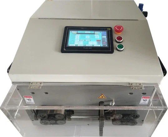 Cortador e Descascador de Cabo com Capa Redonda Dupla WPM-YHT2 - Máquina Automática de Descascamento de Fios